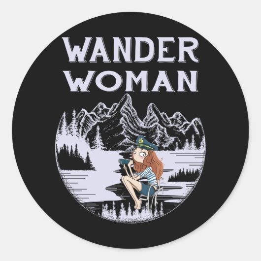 Sticker Rond Wander Woman (Devant)
