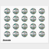 Sticker Rond Wanderlust (Feuille)