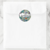 Sticker Rond Wanderlust (Sac)