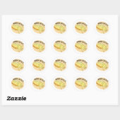 Sticker Rond Wanna Cuttle Funny Cuttlefish Pun (Feuille)