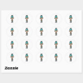 Sticker Rond Wanna Play (Feuille)