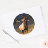 Sticker Rond wapiti (Enveloppe)