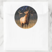 Sticker Rond wapiti (Sac)