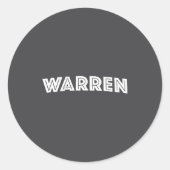 Sticker Rond Warren  (Devant)