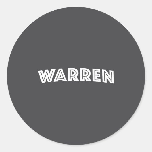 Sticker Rond Warren  (Devant)