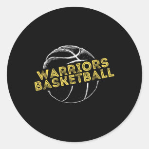 Sticker Rond Warriors Sketll Lecteur Sketll Sports V1