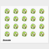 Sticker Rond Wasabi (Feuille)