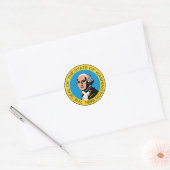 Sticker Rond Washington (Enveloppe)