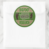 Sticker Rond Washington Bigfoot Research (Sac)