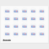 Sticker Rond Washington D.C. pour Biden Harris (Feuille)