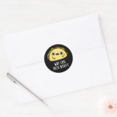 Sticker Rond Wat Chu Taco Bout Funny Taco Pun Dark BG (Enveloppe)