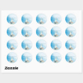 Sticker Rond Watercolor (Feuille)