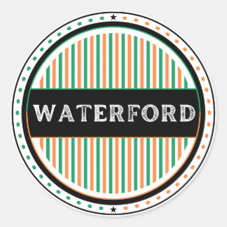 Sticker Rond Waterford City Pride Emblem – Irish Identity