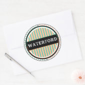 Sticker Rond Waterford City Pride Emblem – Irish Identity (Enveloppe)