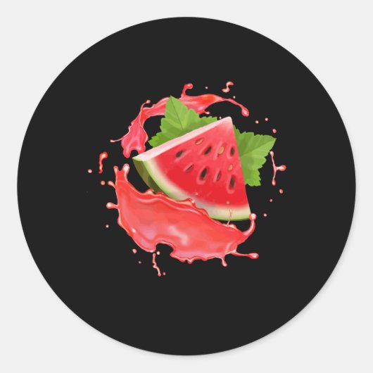 Sticker Rond Watermelon (Devant)
