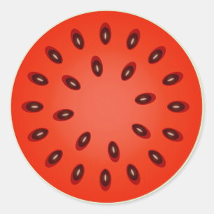 STICKER ROND WATERMELON DIMENSIONNÉ