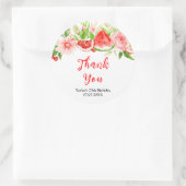 Sticker Rond Watermelon Pomegranate Birthday Party Thank You (Sac)