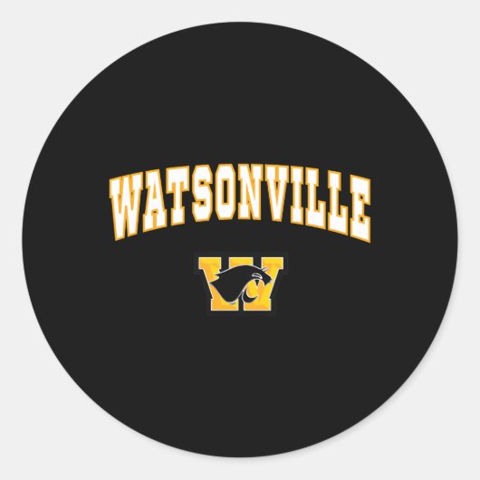 Sticker Rond Watsonville High School Wildcatz C2 (Devant)