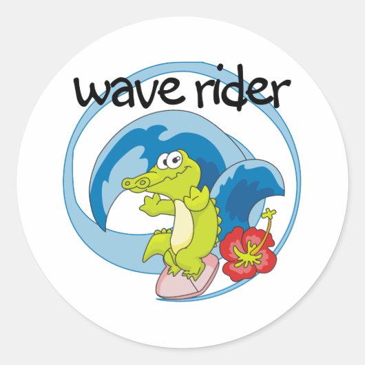Sticker Rond Wave Rider (Devant)