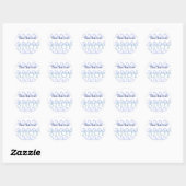 Sticker Rond Waves (Feuille)