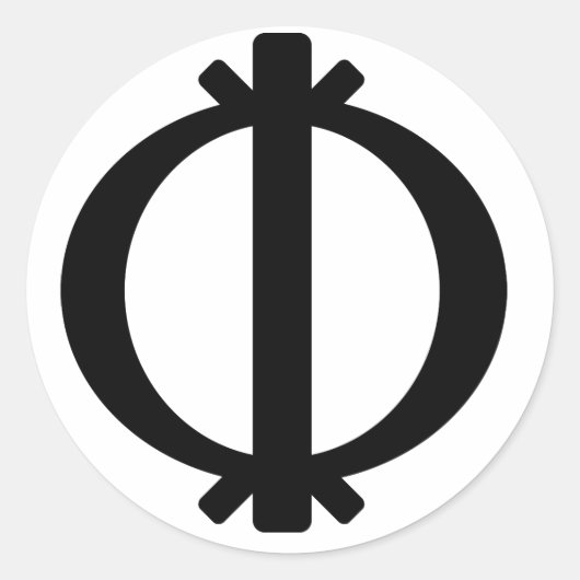 Sticker Rond Wawa Aba | Symbole de résistance et de résistance (Devant)