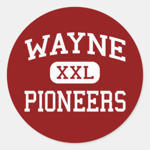 Sticker Rond Wayne - pionniers - milieu - Wayne la Virginie