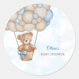Sticker Rond We Can Bearly Wait Baby Shower