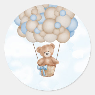 Sticker Rond We Can Bearly Wait Baby Shower
