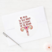 Sticker Rond We Need to Talk About The Elephant In The Womb (Enveloppe)