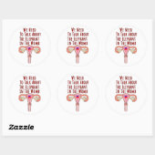 Sticker Rond We Need to Talk About The Elephant In The Womb (Feuille)