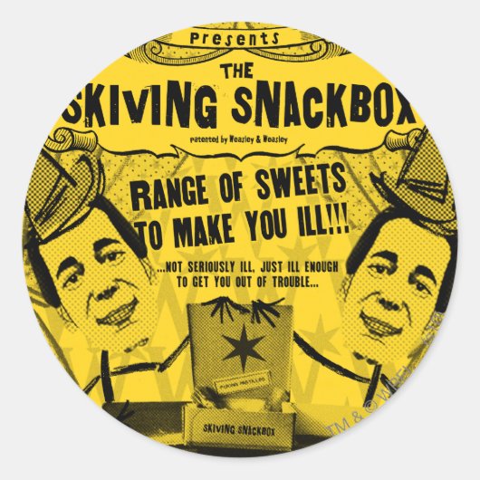 Sticker Rond Weasley et Weasley Products (Devant)