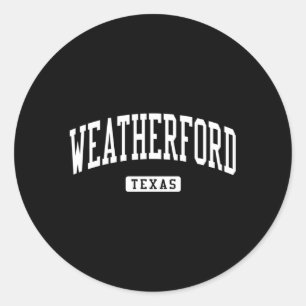 Sticker Rond Weatherford Texas Tx Sports sportifs