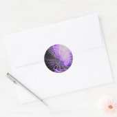 Sticker Rond Web de Purple Black Creepy Spooky (Enveloppe)