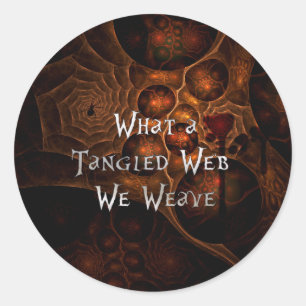 Sticker Rond Web en bande