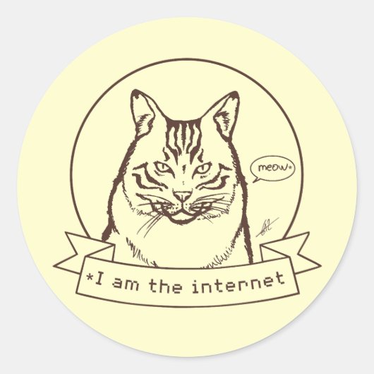 Sticker Rond WebCat (Devant)