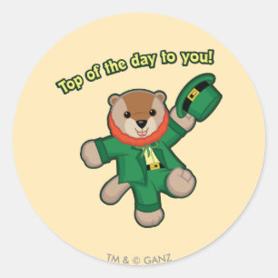 Sticker Rond Webkinz Leprachaun
