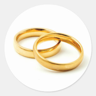 Sticker Rond Wedding