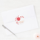 Sticker Rond Wedding shower Inséparable mignon (Enveloppe)