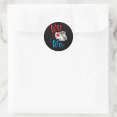 Sticker Rond WEE WOO AMR EMT AMR Paramedic Ambulance (Sac)