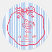 Sticker Rond Week-end entre filles La Dolce Vita (Devant)
