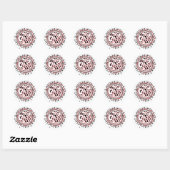 Sticker Rond Week-end Filles Sauvages (Feuille)