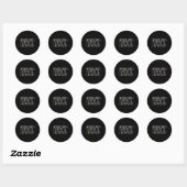 Sticker Rond Week-ends Café Et Lacrosse (Feuille)