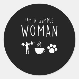 Sticker Rond Weightlifter Dit