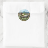 Sticker Rond Weimaraner, "Grey Ghost" (Sac)