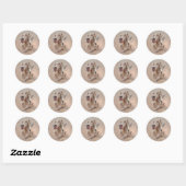 Sticker Rond Weimaraner Poster Canvas Imprimer Tapisserie Acryl (Feuille)