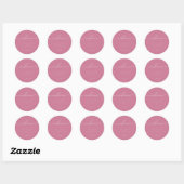 Sticker Rond Welcome pink wedding party (Feuille)