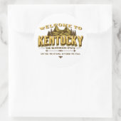 Sticker Rond Welcome to Kentucky (Sac)
