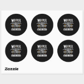 Sticker Rond Welder Essaie De Faire Des Choses (Feuille)