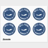 Sticker Rond Well Hung Hammock Company (Feuille)