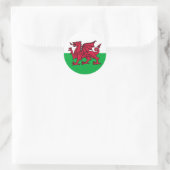Sticker Rond Welsh Dragon (Sac)
